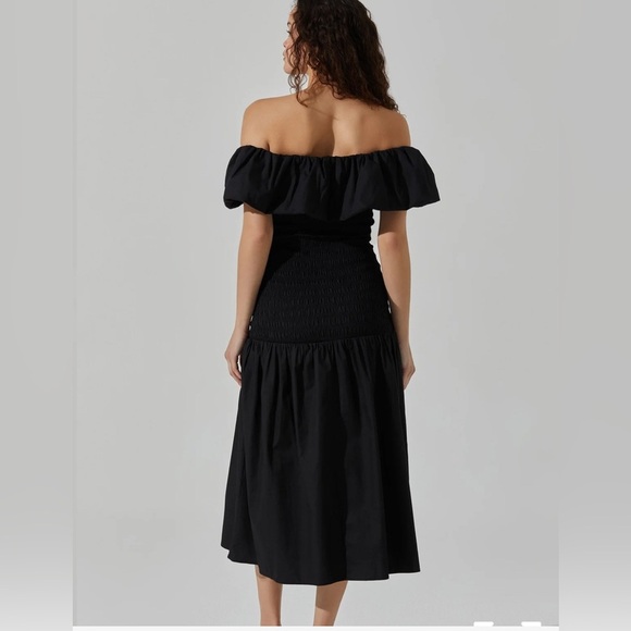 NWT ASTR the label  Black Off-Shoulder Dress size Medium - Picture 2 of 5